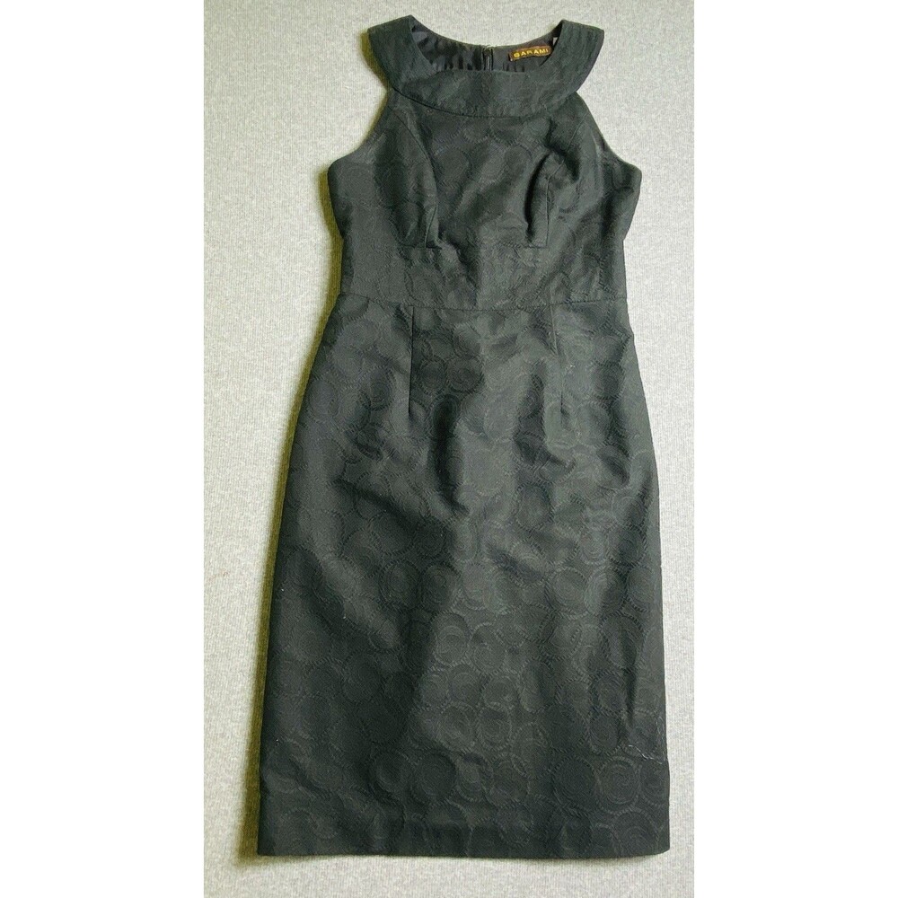 Barami Sleeveless Black Dress Size 00 Lined With Half Zip On The Back